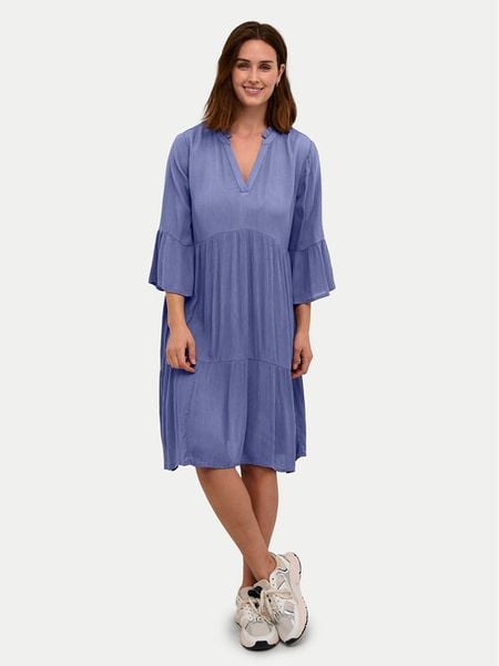 Kaffe Sukienka codzienna Marianah 10506685 Niebieski Regular Fit. Niebieskie sukienki damskie Kaffe, na co dzień, bez wzorów, z wiskozy, bez kołnierzyka, bez ramiączek, proste. Za 159.99 zł.