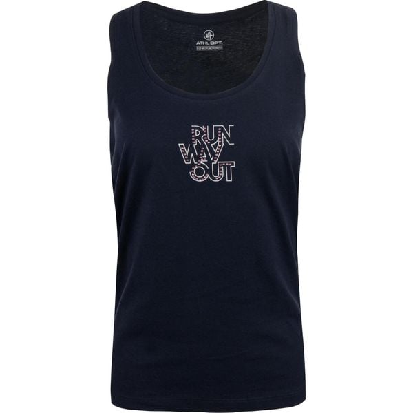 Glemo DPT Chloe damski top – Navy. Niebieskie topy damskie WOMEN'S BEST, s, bez wzorów, z bawełny, sportowe, bez kołnierzyka, bez ramiączek. Za 143.99 zł.