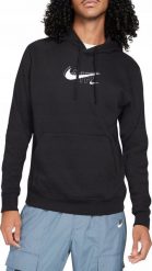 BLUZA MĘSKA NIKE AIR Z KAPTUREM CZARNA BAWEŁNIANA DD9694 010 r. XL. Czarne bluzy męskie Nike, m, bez wzorów, z bawełny, z kapturem. Za 222.00 zł.