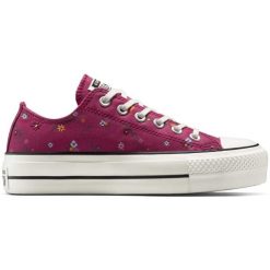 Buty sportowe Converse Chuck Taylor All Star Lift. Fioletowe obuwie sportowe damskie Converse, bez wzorów, bez zapięcia. Za 490.00 zł.
