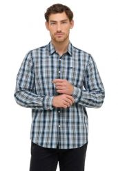 Męska Koszula Mustang Style Chester Poplin multi check blue 1016958 12783. Niebieskie koszule męskie Mustang, m, bez wzorów, bez kołnierzyka, bez ramiączek. Za 169.99 zł.