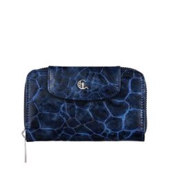 Damski portfel skórzany Canaletto – granatowy lakierowany z RFID | Elegancja i bezpieczeństwo PD1445s286 RFID. Niebieskie portfele damskie z lakierowanej skóry. Za 180.50 zł.