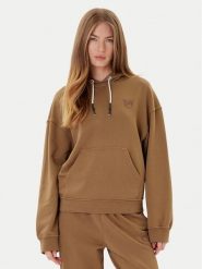 PINKO Bluza Melato 105507 A2RB Brązowy Regular Fit. Brązowe bluzy damskie Pinko, m, bez wzorów, z bawełny, bez ramiączek, bez kaptura. Za 749.99 zł.