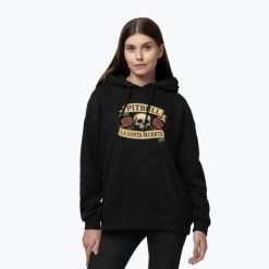 Bluza damska Pitbull La Santa Muerte Hooded. Czarne bluzy damskie PITBULL, m, bez wzorów, z bawełny, sportowe, bez ramiączek, bez kaptura. Za 209.99 zł.