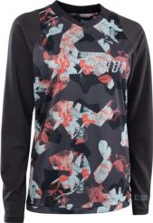 Bluza rowerowa damska ION Scrub LS. Czarne bluzy damskie ION, xs, bez wzorów, z materiału, bez ramiączek, bez kaptura. Za 354.70 zł.