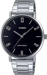 Zegarek Casio ZEGAREK MĘSKI CASIO MTP-VT01D-1B2 (zd165i) + BOX. Zegarki męskie Casio, bez wzorów. Za 221.86 zł.