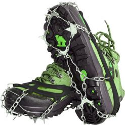 Raki na Buty Turystyczne Raczki Kolce Antypoślizgowe Łańcuchy 44-47 + Etui. Czarne buty zimowe męskie TRIZAND, bez zapięcia. Za 50.00 zł.