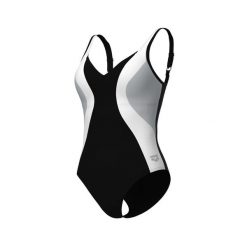 Strój kąpielowy damski treningowy basenowy modelujący plażowy Arena Roberta. Czarne stroje kąpielowe damskie ARENA, s, bez wzorów. Za 279.99 zł.