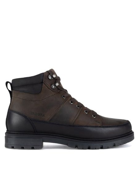 Badura Trzewiki DAVID-02 MI08 Brązowy. Brązowe botki męskie Badura, bez wzorów, z nubiku, bez obcasa, bez zapięcia. Za 349.99 zł.