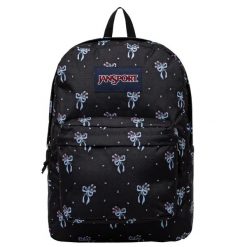 Plecak sportowo-turystyczny dla dorosłych Superbreak Backpack. Czarne plecaki męskie Jansport, bez wzorów, z materiału, sportowe. Za 119.99 zł.