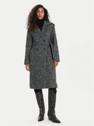 Morgan Płaszcz wełniany 242-GINCO Czarny Regular Fit. Czarne płaszcze damskie Morgan, na zimę, bez wzorów, z syntetyku, bez kołnierzyka, bez kaptura. Za 969.99 zł.
