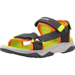 Sandały SKECHERS 407013L Szary. Szare sandały męskie Skechers, bez wzorów, z materiału, bez zapięcia. Za 170.99 zł.