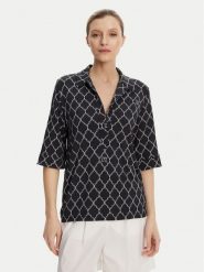 Max Mara Beachwear Bluzka Prugna 2516951019 Czarny Regular Fit. Czarne bluzki damskie Max Mara Beachwear, s, bez wzorów, z wiskozy, bez kołnierzyka, bez ramiączek. Za 569.99 zł.