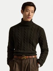 Polo Ralph Lauren Golf 710917035500 Zielony ciemny Regular Fit. Zielone swetry męskie Polo Ralph Lauren, l, bez wzorów, z wełny, bez kołnierzyka, bez ramiączek. Za 1,698.99 zł.