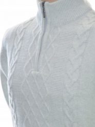 Selantino Ciepły wełniany sweter męski ze stójką półgolf szetland na zamek 2XL XXL. Swetry męskie Selantino, m, bez wzorów, z wełny, bez kołnierzyka, bez ramiączek. Za 179.99 zł.
