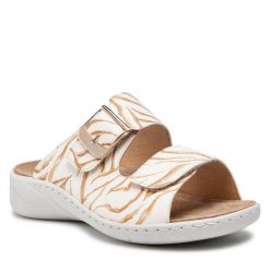 Klapki Solidus. Brązowe klapki damskie Solidus, bez wzorów, bez obcasa, bez zapięcia. Za 259.99 zł.