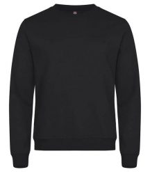 Clique Miami Roundneck – Klasyczny sweter unisex, czarny. Czarne swetry męskie CLIQUE, xl, bez wzorów, z bawełny, klasyczne, bez kołnierzyka, bez ramiączek. Za 166.81 zł.