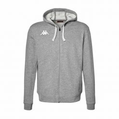 Bluza z kapturem Kappa Banto. Szare bluzy męskie Kappa, xl, bez wzorów, sportowe, bez ramiączek, z kapturem. Za 294.50 zł.