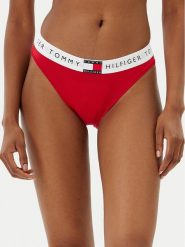 Tommy Hilfiger Figi klasyczne UW0UW06038 Czerwony. Czerwone majtki damskie Tommy Hilfiger, z bawełny. Za 69.99 zł.