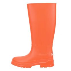 Damskie Codzienne Wodoodporne Gumowe Pomarńczowe Kalosze Kubota 40. Brązowe kalosze damskie Kubota, bez wzorów, z gumy, przed kolano, bez zapięcia. Za 209.99 zł.