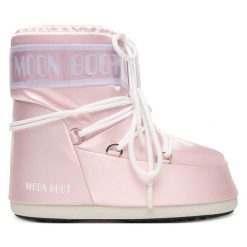 Śniegowce Moon Boot. Czerwone śniegowce damskie Moon Boot, bez zapięcia. Za 1,089.00 zł.