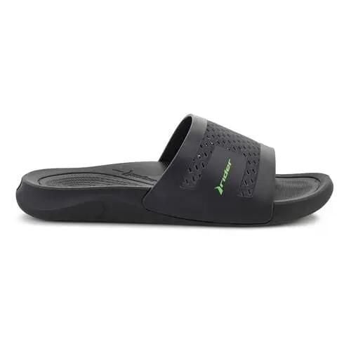Klapki męskie Rider Smash V. Czarne klapki męskie Rider, bez wzorów, z gumy, bez zapięcia. Za 159.99 zł.
