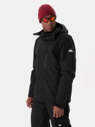 Quiksilver Kurtka narciarska Mission Solid EQYTJ03523 Czarny Regular Fit. Czarne kurtki sportowe męskie Quiksilver, na zimę, m, bez wzorów, z syntetyku, bez kaptura, narciarskie. Za 819.99 zł.