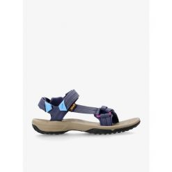 Sandały turystyczne damskie Teva Terra Fi Lite. Niebieskie sandały damskie Teva, bez wzorów, bez obcasa, bez zapięcia. Za 329.99 zł.