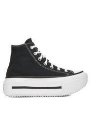 Converse Trampki Chuck Taylor All Star Lift Double Stack A12975C Czarny. Czarne trampki i tenisówki damskie Converse, bez wzorów, z materiału, bez zapięcia. Za 319.99 zł.