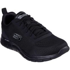 Adidasy Skechers Track - Leshur, Mężczyźni. Czarne buty zimowe męskie Skechers, bez wzorów, bez obcasa, bez zapięcia. Za 490.00 zł.