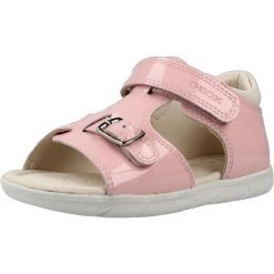 Sandały GEOX B SANDAL ALUL Rose. Czerwone sandały damskie Geox, bez wzorów, ze skóry, bez obcasa, bez zapięcia. Za 212.99 zł.