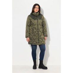 Damskie Pikowana kurtka HYPRAR kaptur dwukierunkowy zamek kieszenie na zamek. Zielone kurtki sportowe damskie Ulla Popken, plus size, bez wzorów, z materiału, bez ramiączek, bez kaptura, trekkingowe. W wyprzedaży za 479.99 zł.