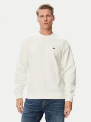 Lacoste Bluza SH8868 Kremowy Regular Fit. Białe bluzy męskie Lacoste, m, bez wzorów, z bawełny, bez ramiączek, bez kaptura. Za 594.99 zł.