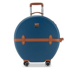 Walizka średnia Semi Line. Niebieskie walizki damskie Semi-line, bez wzorów, średnie. Za 279.99 zł.