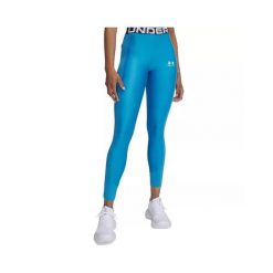 Legginsy Under Armour HeatGear Rib. Niebieskie legginsy damskie Under Armour, bez wzorów, z elastanu. Za 281.55 zł.