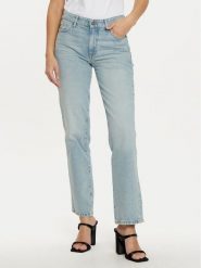 Guess Jeans Jeansy W5RA98 D5M45 Niebieski Regular Fit. Niebieskie jeansy damskie Guess Jeans, z aplikacjami, z bawełny. Za 359.99 zł.