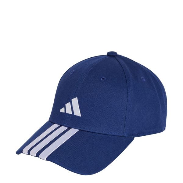 Czapka 3-Stripes New Logo Baseball. Białe czapki damskie Adidas, bez wzorów, z materiału, sportowe. W wyprzedaży za 53.97 zł.