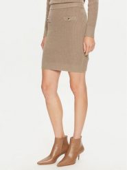 Guess Spódnica ołówkowa Zylee W4BD64 Z2WX0 Beżowy Slim Fit. Brązowe spódnice damskie Guess, xs, z aplikacjami, z syntetyku, ołówkowe. Za 179.99 zł.