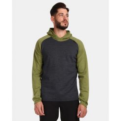 Męski sweter z wełny merynosów Kilpi MOSEO-M. Zielone swetry męskie Kilpi, m, bez wzorów, z wełny, sportowe, bez kołnierzyka, bez ramiączek. Za 318.77 zł.