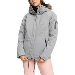 Kurtka narciarska damska Roxy Meade. Szare kurtki sportowe damskie Roxy, na zimę, l, bez wzorów, z poliesteru, bez ramiączek, bez kaptura, narciarskie. W wyprzedaży za 399.00 zł.