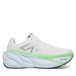 Buty do biegania New Balance. Białe obuwie sportowe damskie New Balance, bez wzorów, bez zapięcia, do biegania. Za 579.99 zł.