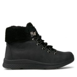 Botki Big Star Shoes. Czarne botki damskie BIG STAR SHOES, bez wzorów, retro, bez obcasa, na płaskiej podeszwie, bez zapięcia. Za 329.99 zł.