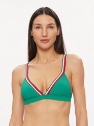 Tommy Hilfiger Góra od bikini UW0UW05290 Zielony. Zielone bikini Tommy Hilfiger, bez wzorów, z syntetyku. Za 129.99 zł.