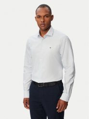 Tommy Hilfiger Koszula MW0MW43747 Niebieski jasny Slim Fit. Niebieskie koszule męskie Tommy Hilfiger, m, bez wzorów, z bawełny, biznesowe, bez kołnierzyka, bez ramiączek. Za 249.99 zł.