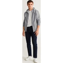 Mango Man - Bluza Bady. Szare bluzy męskie Mango Man, l, bez wzorów, z bawełny, z kapturem. Za 119.90 zł.