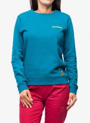 Bluza wspinaczkowa damska La Sportiva Climbing on the Moon Sweatshirt. Zielone bluzy damskie La Sportiva, l, bez wzorów, z bawełny, wizytowe, bez ramiączek, bez kaptura. Za 251.89 zł.