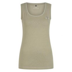 Damski tank top HV Polo Classic. Zielone topy damskie HV POLO, bez wzorów, eleganckie, bez kołnierzyka, bez ramiączek. Za 140.50 zł.
