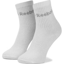 Zestaw 3 par wysokich skarpet unisex Reebok - Act Core Crew Sock 3p DU2992 White/White/White. Białe skarpety męskie Reebok, bez wzorów, z bawełny. Za 29.95 zł.