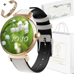 Smartwatch Rubicon RNCF21 Złoty (RNCF21). Żółte zegarki smartwatch Rubicon, bez wzorów. Za 299.00 zł.