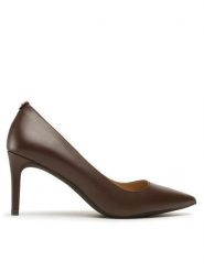MICHAEL Michael Kors Szpilki Alina Flex Pump 40F2HNMP2L Brązowy. Brązowe szpilki damskie MICHAEL Michael Kors, bez wzorów, ze skóry, bez obcasa, na szpilce, bez zapięcia. Za 579.99 zł.